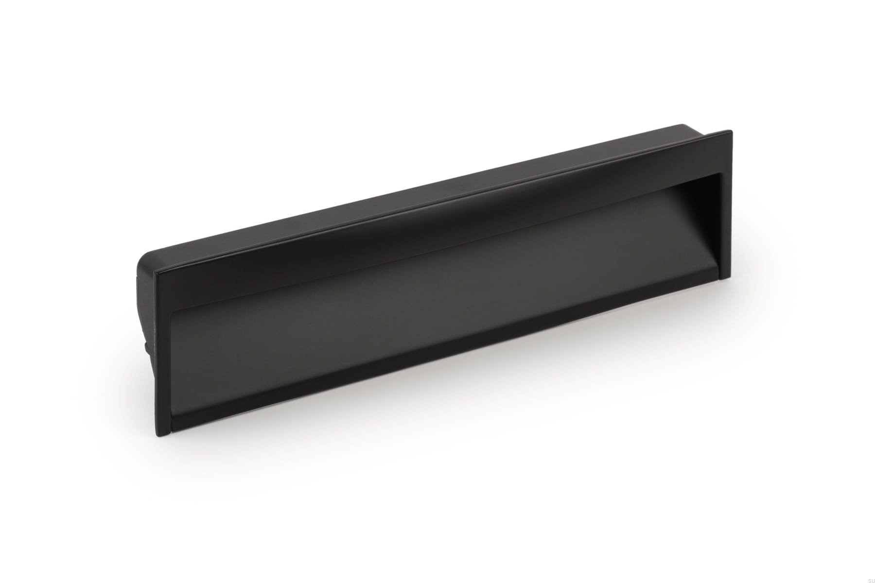 Maner ingropat Wave, L:173 mm, finisaj negru mat