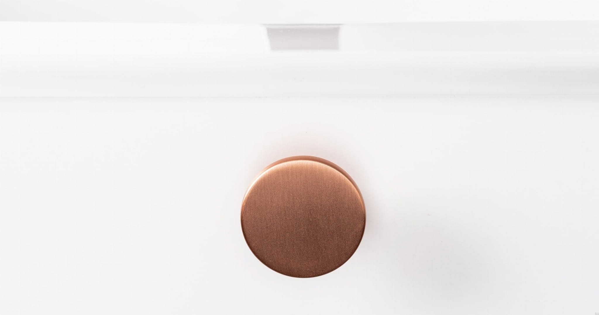 Buton pentru mobilier Como Big, cupru periat, D 41 mm