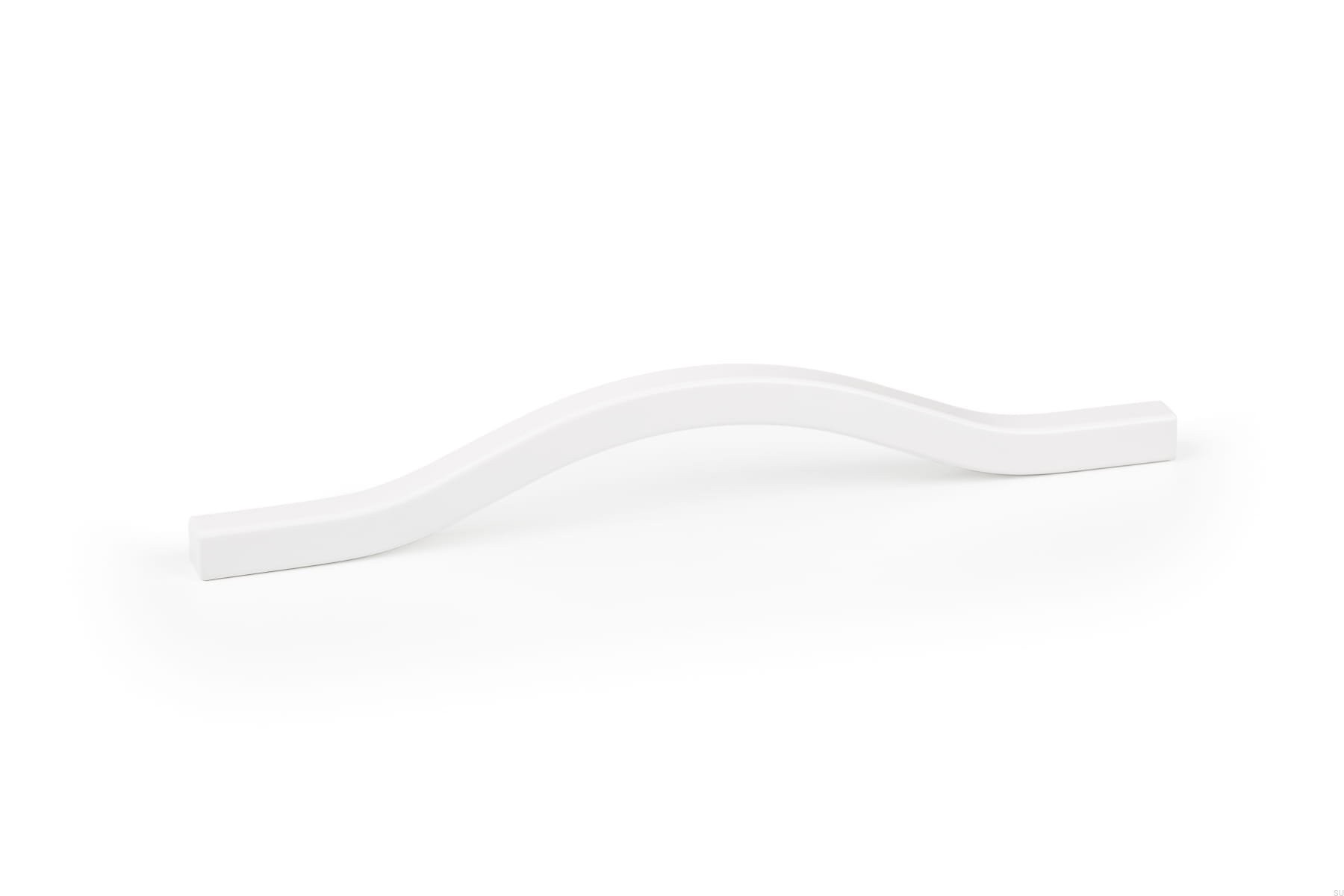 Maner pentru mobila Brave alb mat, L= 160 mm