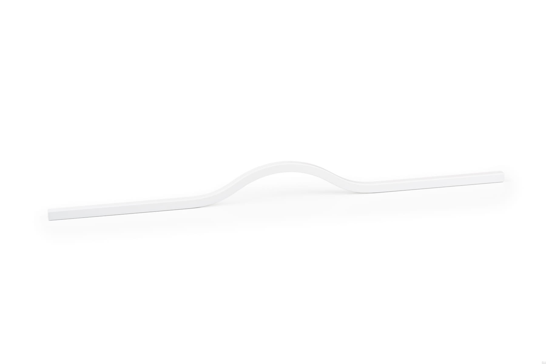 Maner pentru mobilier Brave alb mat, L= 400 mm