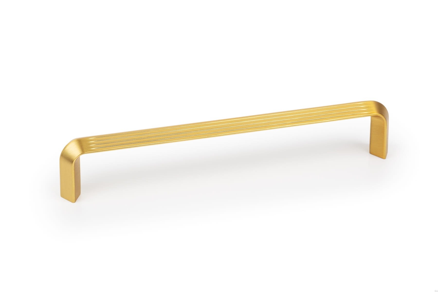 Maner pentru mobilier Lines, L:170 mm, finisaj auriu periat