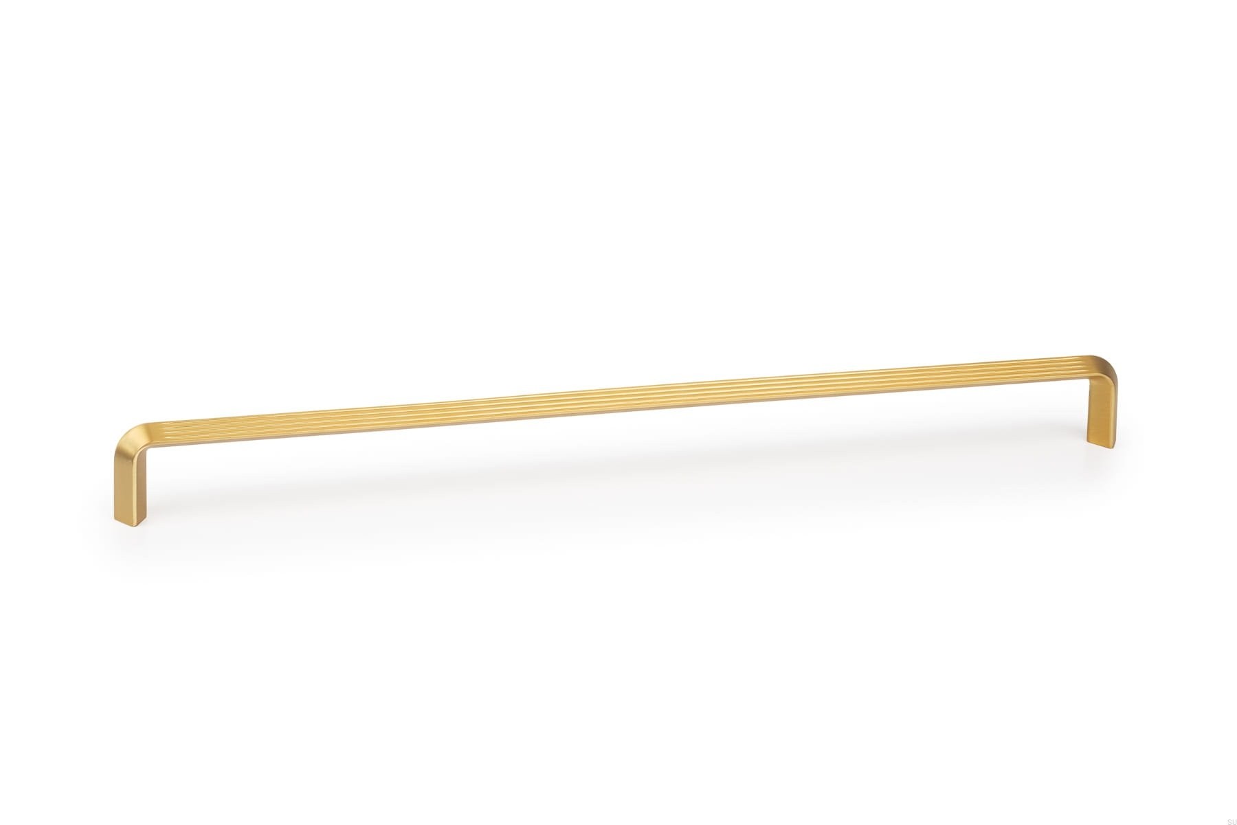 Maner pentru mobilier Lines, L:330 mm, finisaj auriu periat
