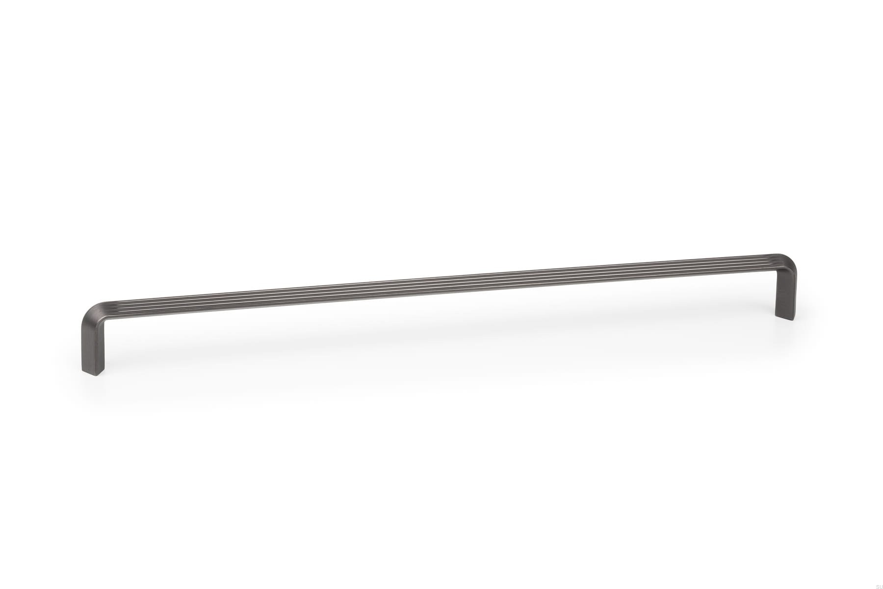 Maner pentru mobilier Lines, L:330 mm, finisaj gri cenusiu periat