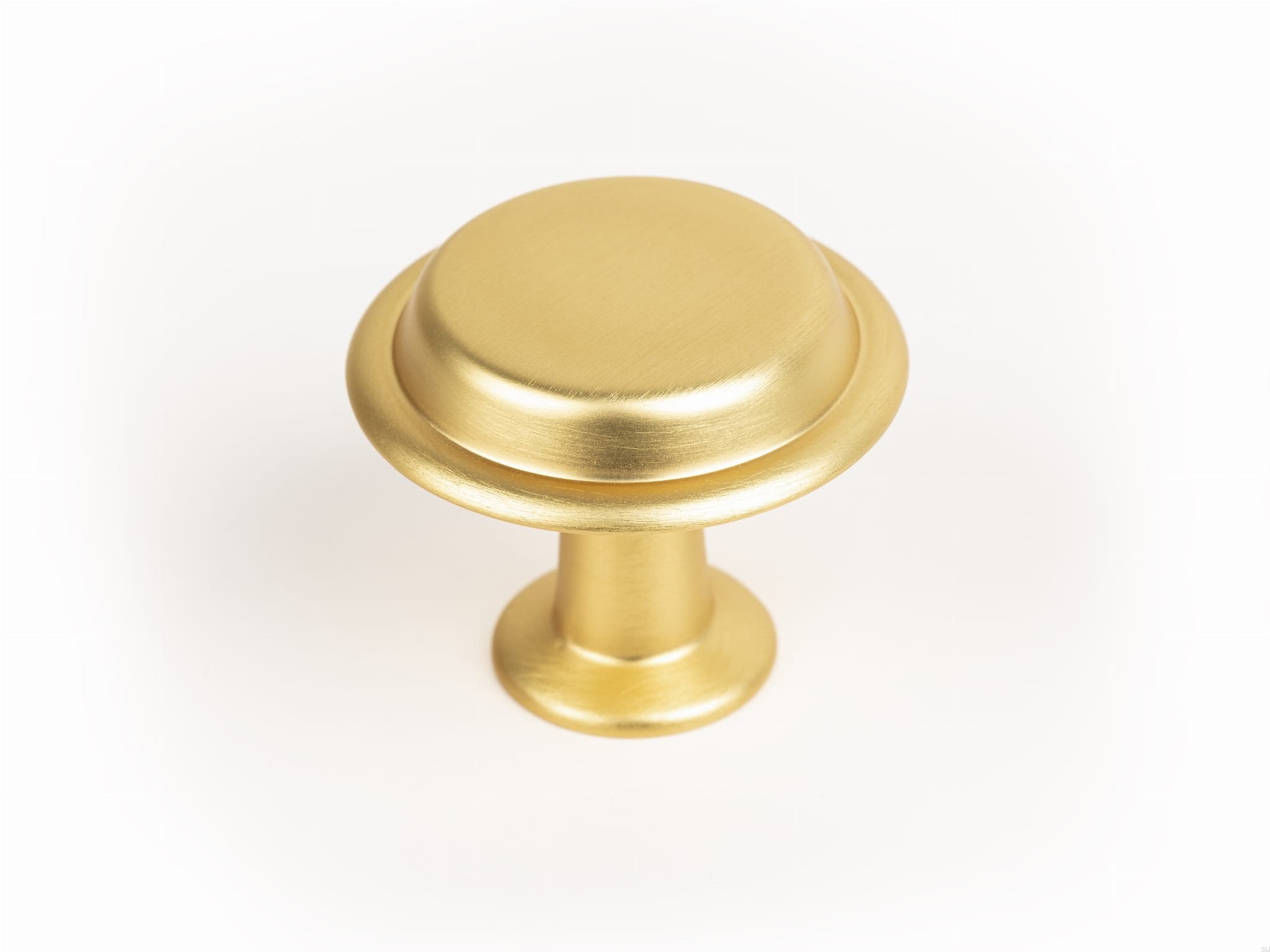 Buton pentru mobila Land, finisaj auriu periat, D:40 mm