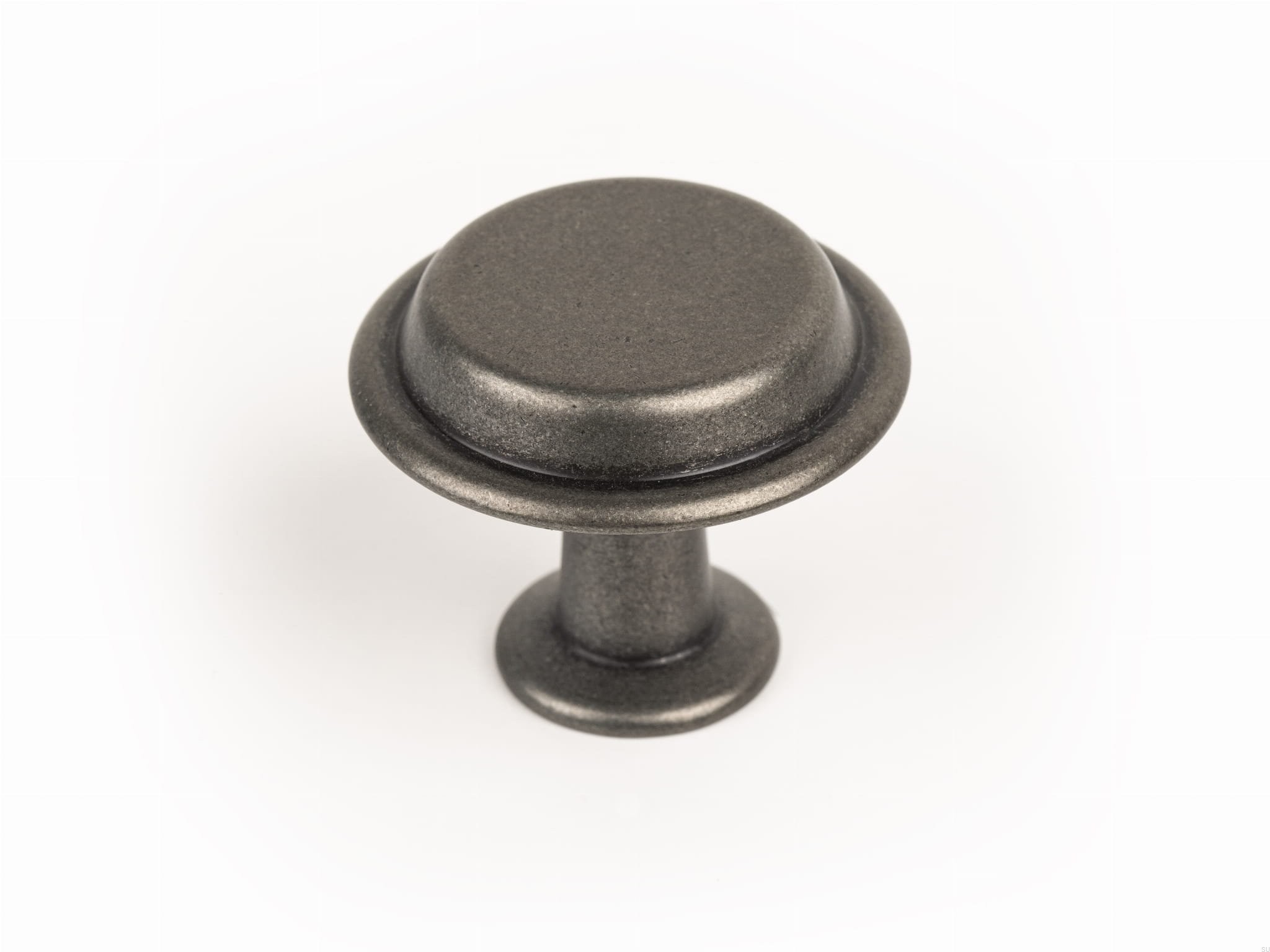 Buton pentru mobila Land, finisaj cositor, D:40 mm