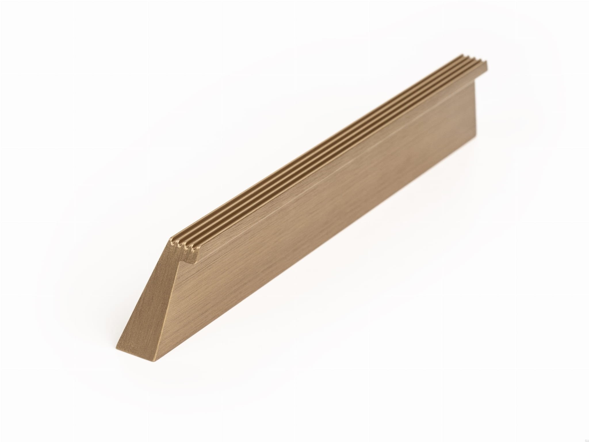 Maner pentru mobila Rail, finisaj alama cava periata, L 180 mm