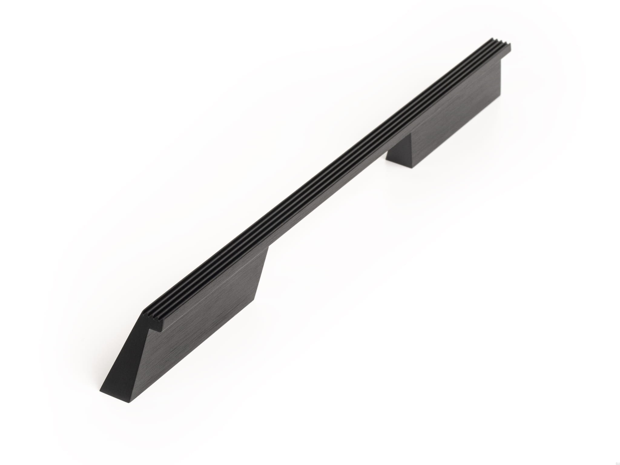 Maner pentru mobila Rail, finisaj negru periat, L 280 mm