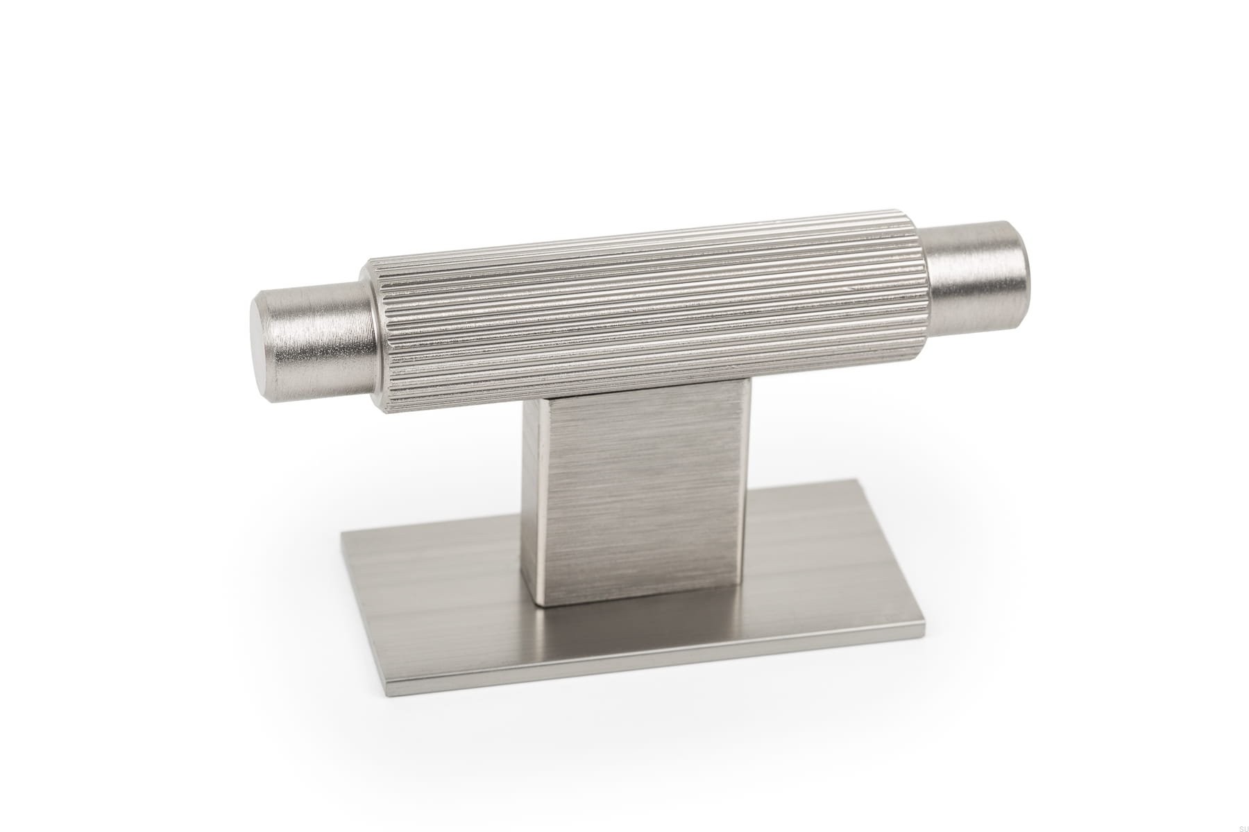 Buton pentru mobila Arpa Plate, finisaj otel inoxidabil, 70x25 mm