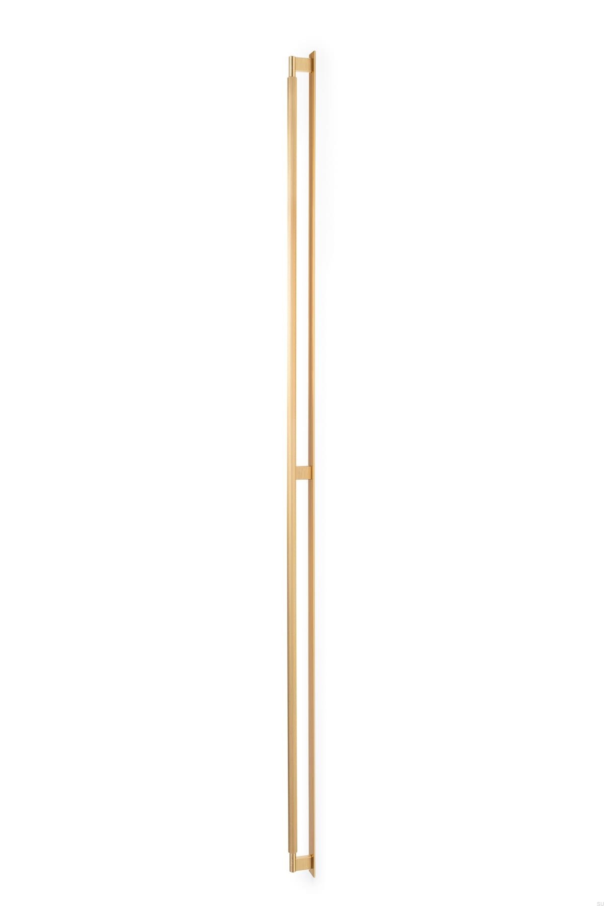 Maner pentru mobila Arpa Plate, finisaj alama intunecata periata, L 1216 mm