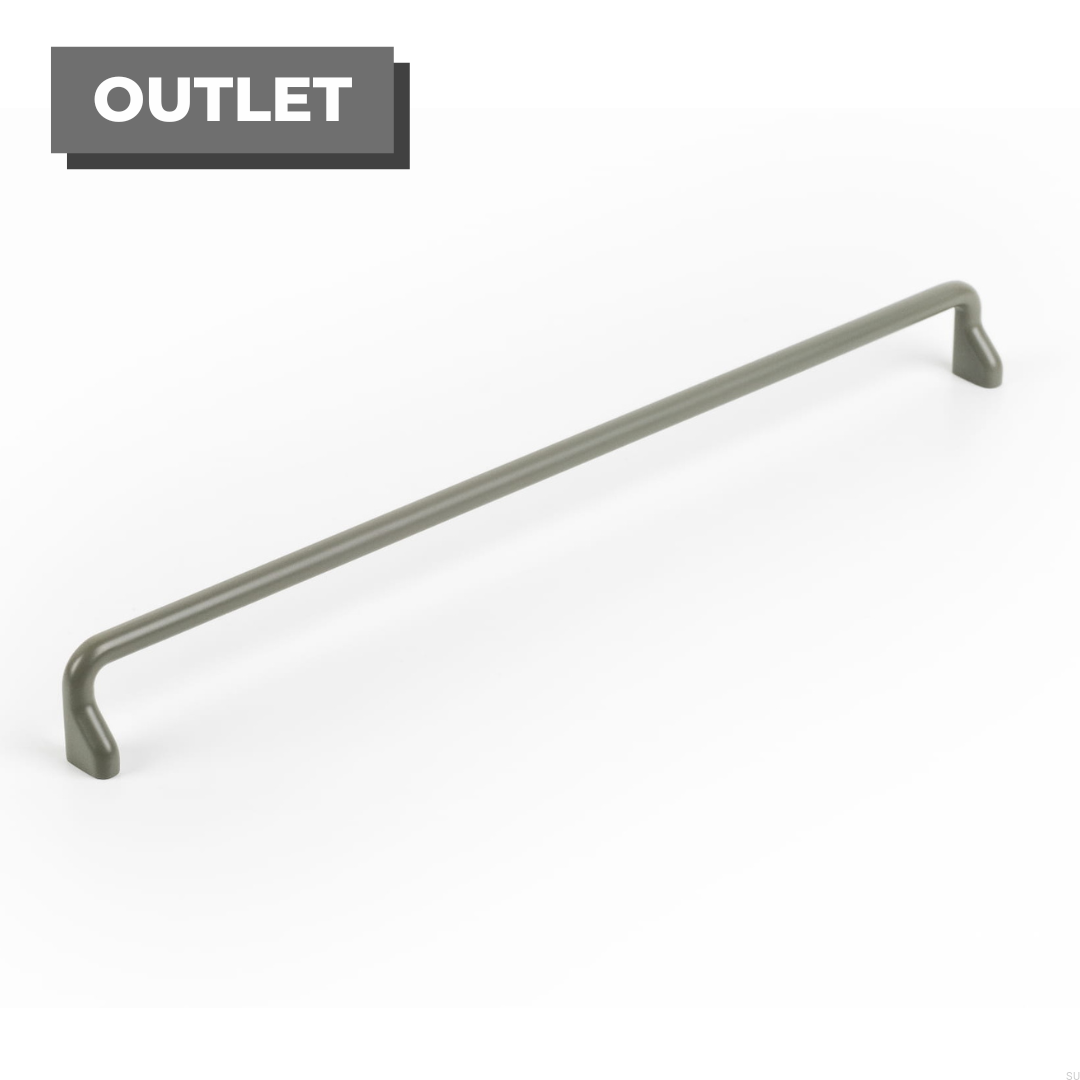 Maner pentru mobila Soft, finisaj gri muschi, L 328 mm
