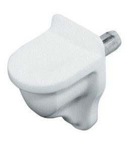 Suport de polita alb