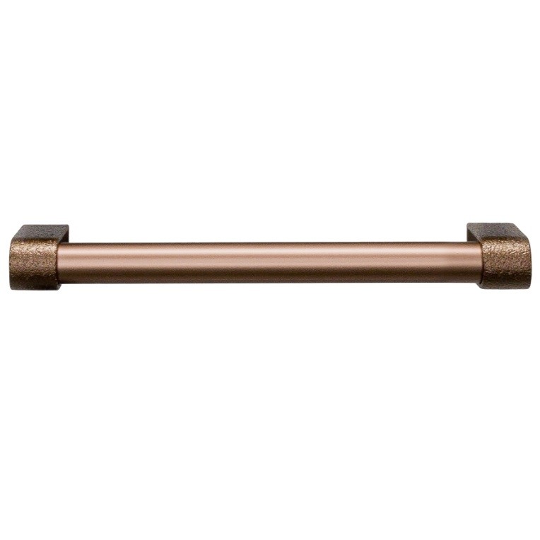 Maner pentru mobila Casey, finisaj maro metalic texturat / bronz mat, L:211 mm