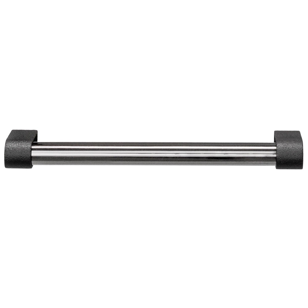 Maner pentru mobila Casey, finisaj negru lava texturat / negru titan lustruit, L:211 mm