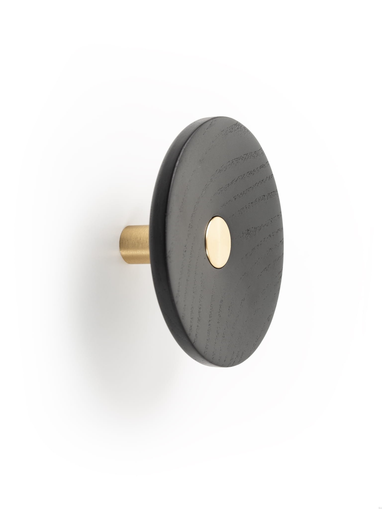 Agatatoare cuier Zoot, finisaj alama intunecata periata cu negru lacuit, D:120 mm