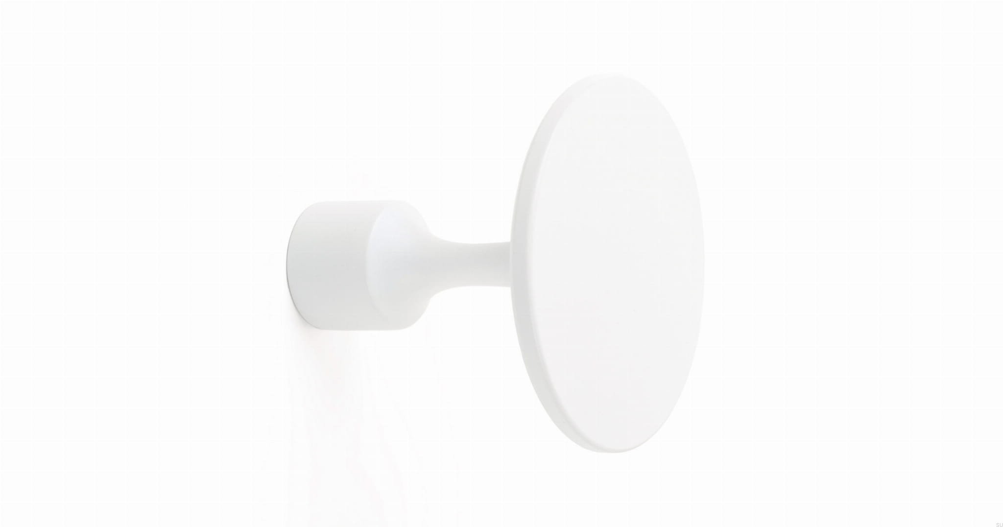 Agatatoare cuier Floid, finisaj alb mat, D:60 mm