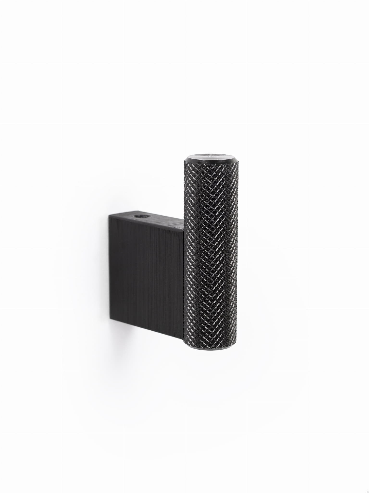 Agatatoare cuier Graf, finisaj negru periat, 14x41x50 mm