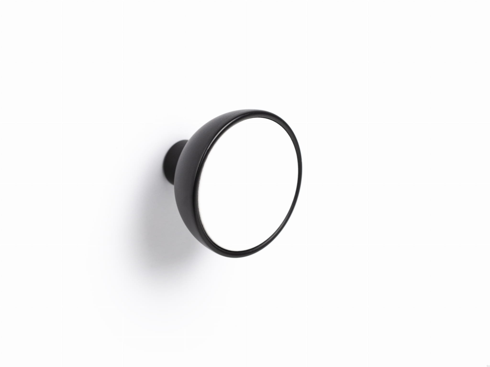Agatatoare cuier Bol, finisaj negru mat cu alb mat lacuit, 45x31.2 mm