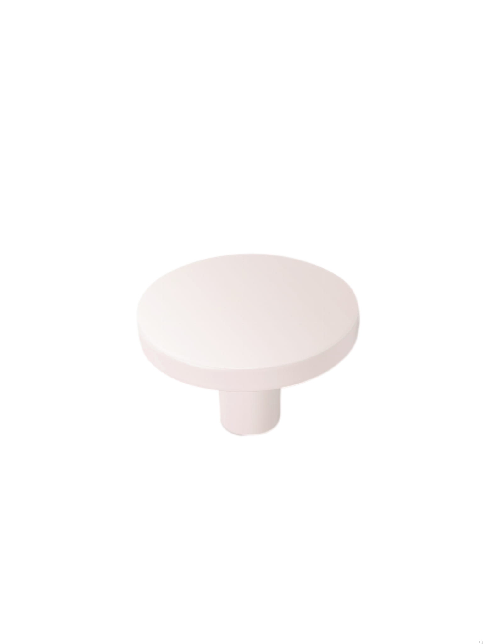 Buton pentru mobilier Como Big, alb mat, D:41 mm