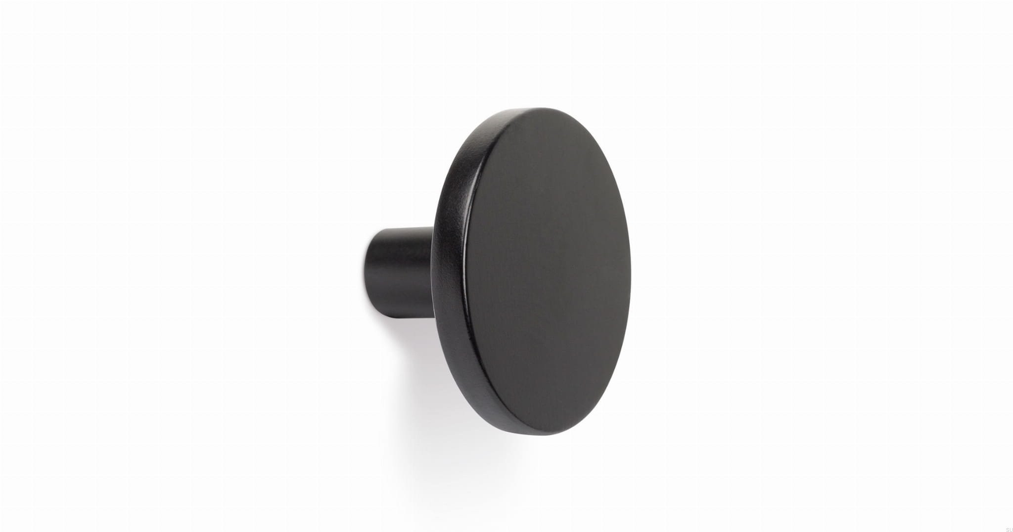 Agatatoare cuier Como, finisaj negru mat, 41x25 mm