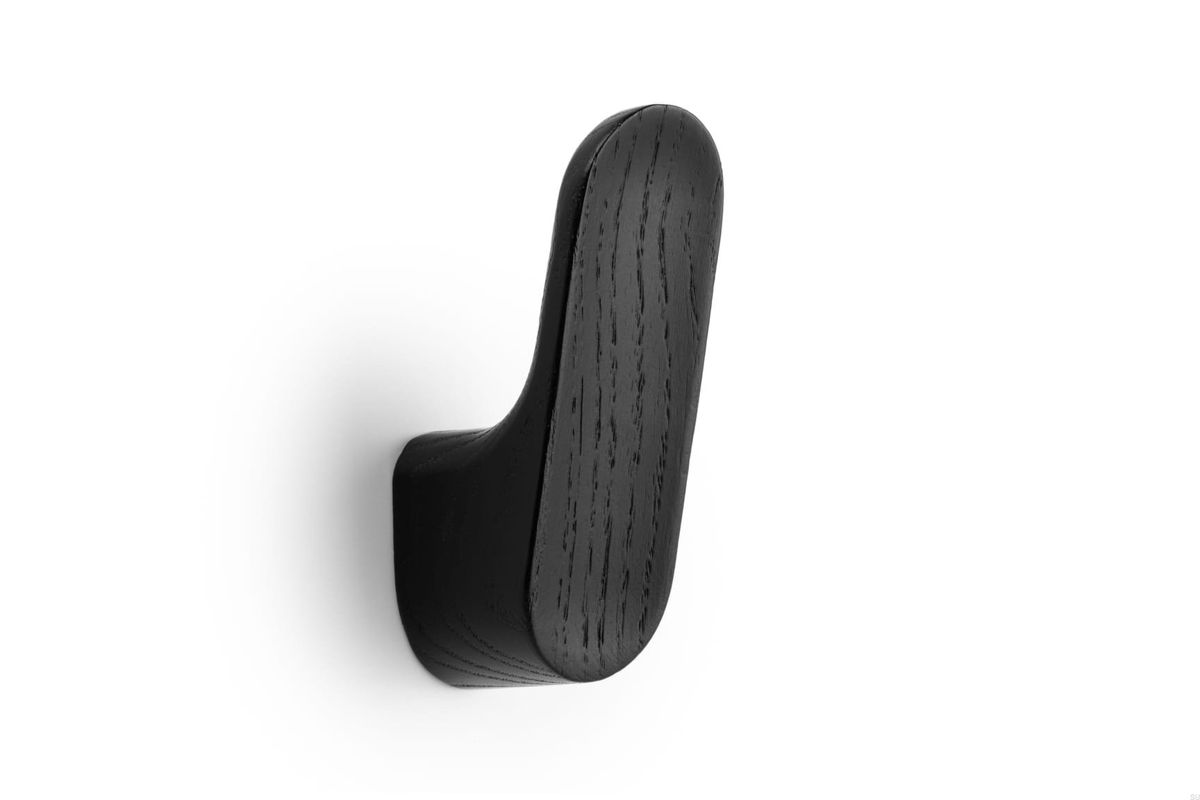 Agatatoare cuier Luv Wood, finisaj frasin negru mat lacuit, 82.2x28x49.7 mm