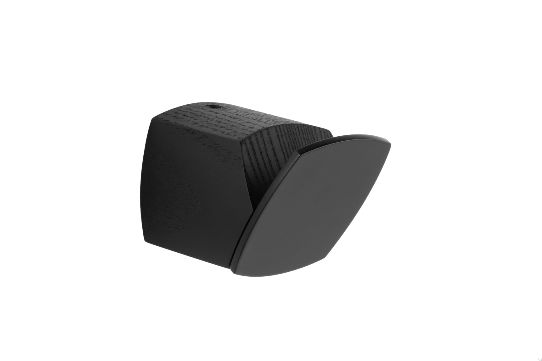 Agatatoare cuier Megg, finisaj frasin negru mat lacuit, 46.6x45x63.6 mm