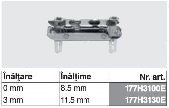 177H3100E - Placuta de montaj dreapta CLIP top BLUMOTION / CLIP top