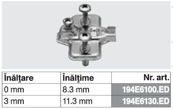 194E6100.ED - Placuta de montaj in cruce, MODUL - EXPANDO 