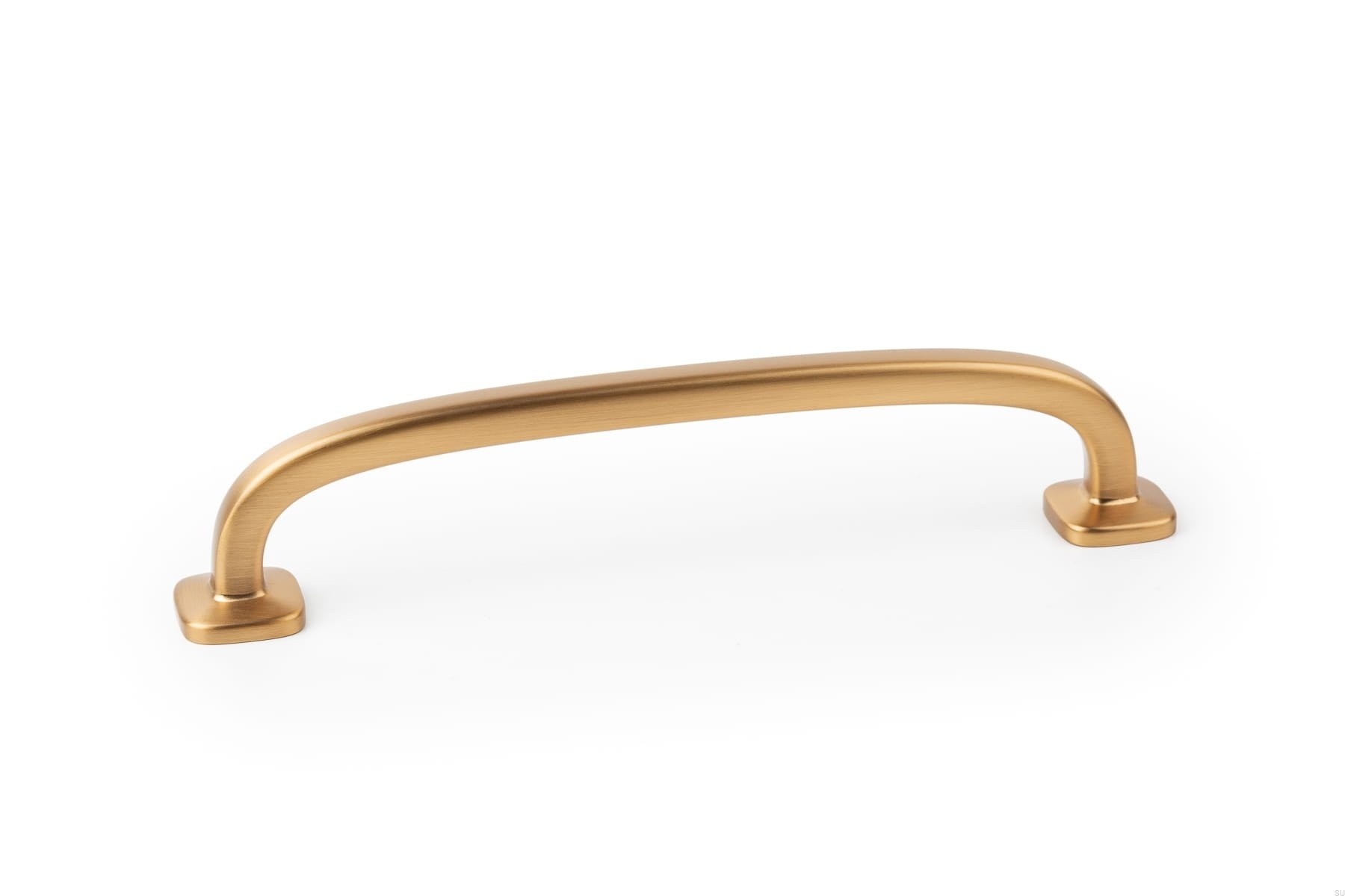 Maner pentru mobila Quart Mini, finisaj alama cava periata, L: 146 mm