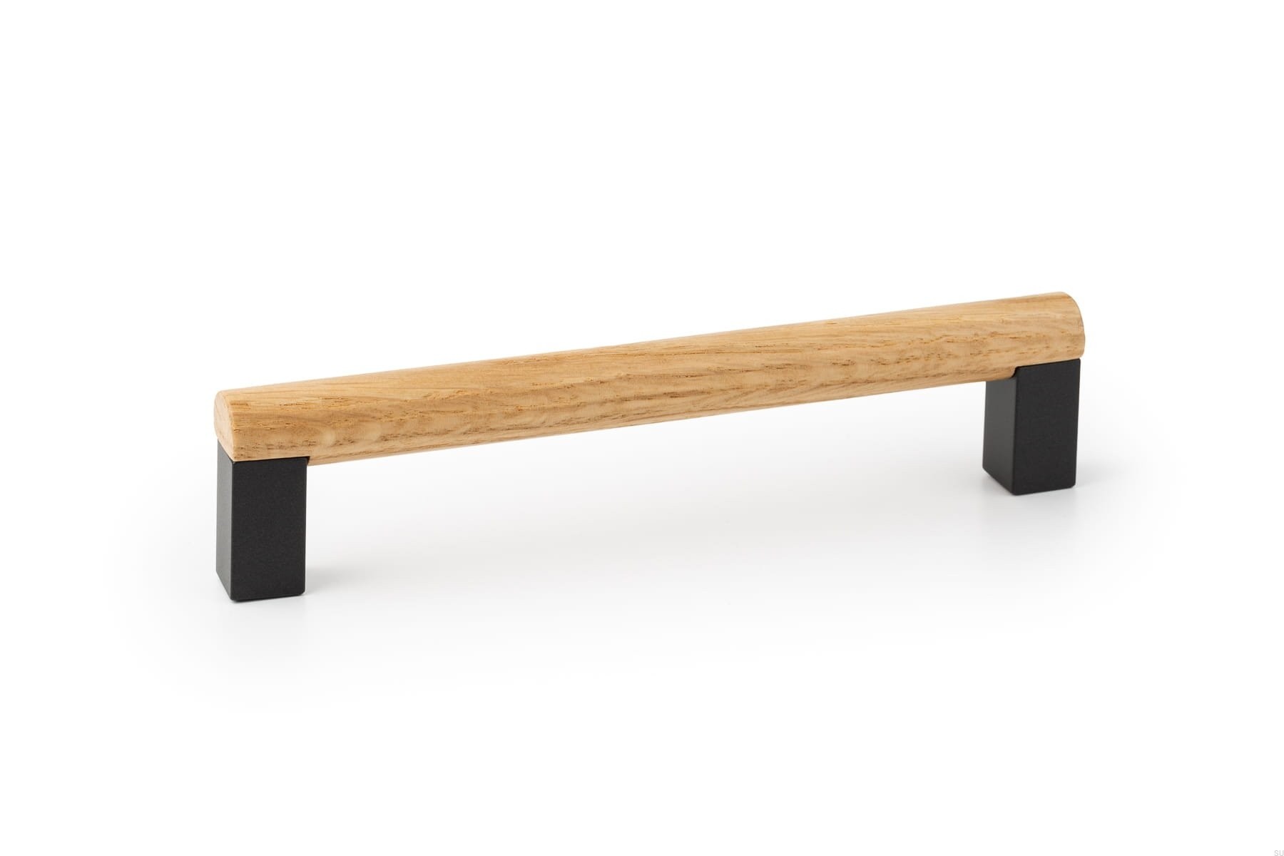 Maner pentru mobila Eto, finisaj gri lava/stejar, L:174.6 mm