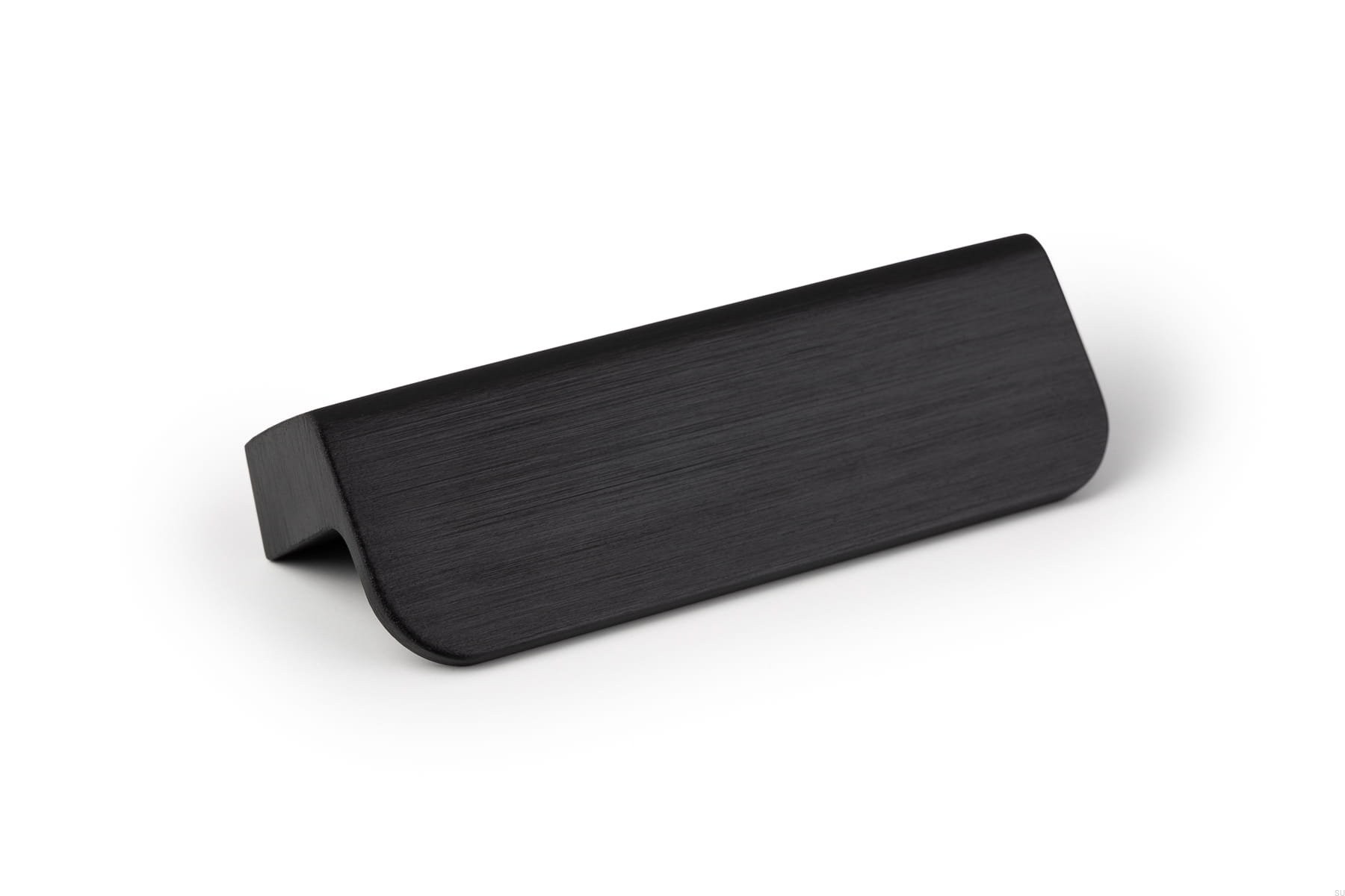 Maner pentru mobila Flapp Aluminium, finisaj negru periat, L:70 mm
