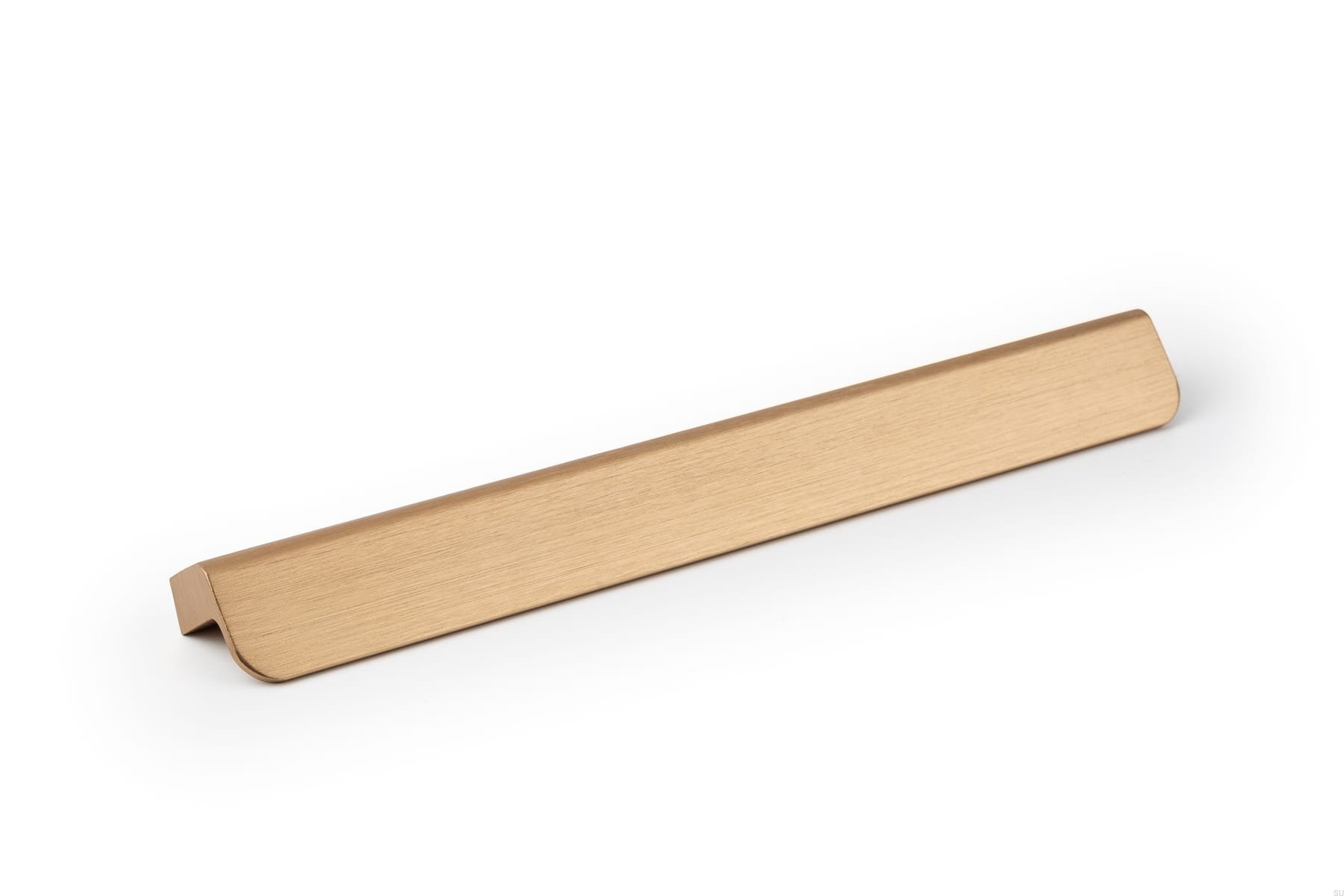 Maner pentru mobila Flapp Aluminium, finisaj alama cava periata, L:200 mm