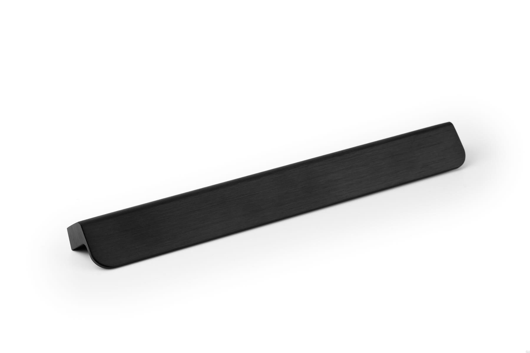 Maner pentru mobila Flapp Aluminium, finisaj negru periat, L:200 mm