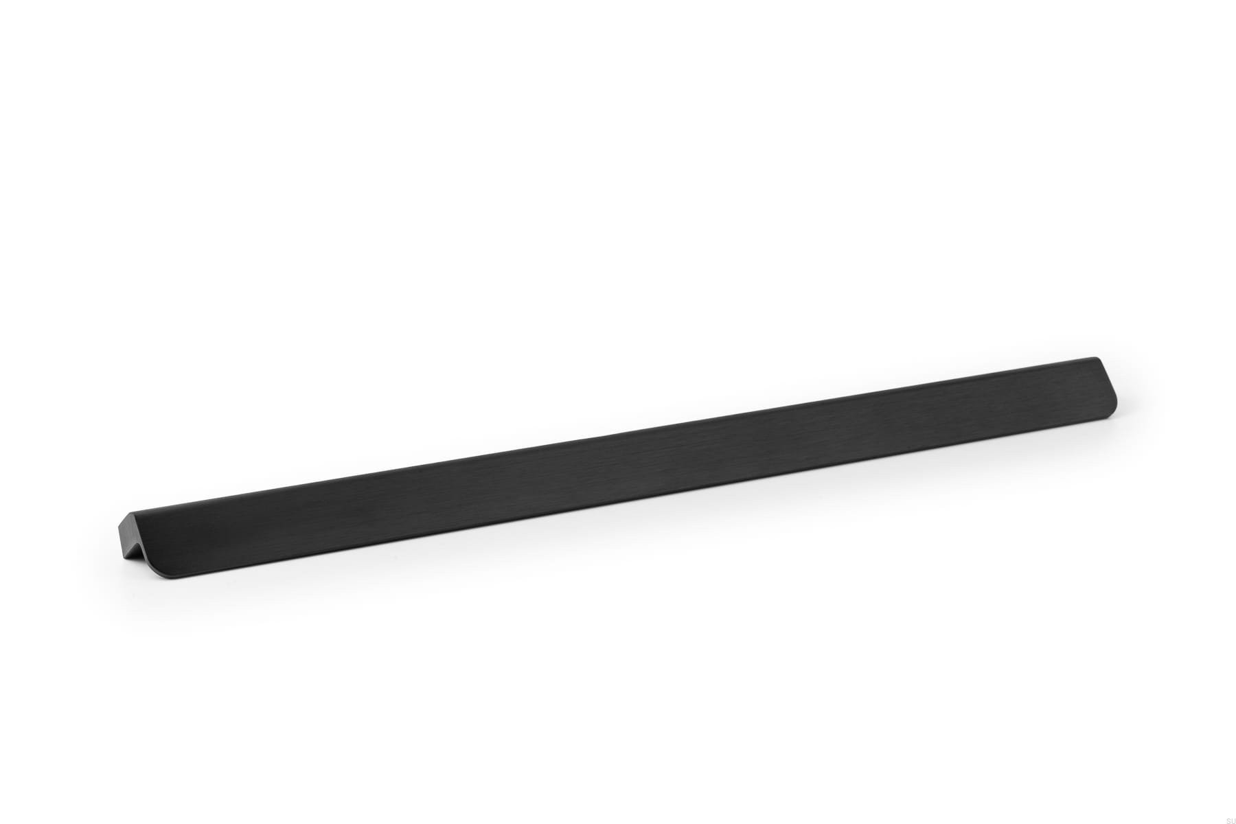 Maner pentru mobila Flapp Aluminium, finisaj negru periat, L:1100 mm