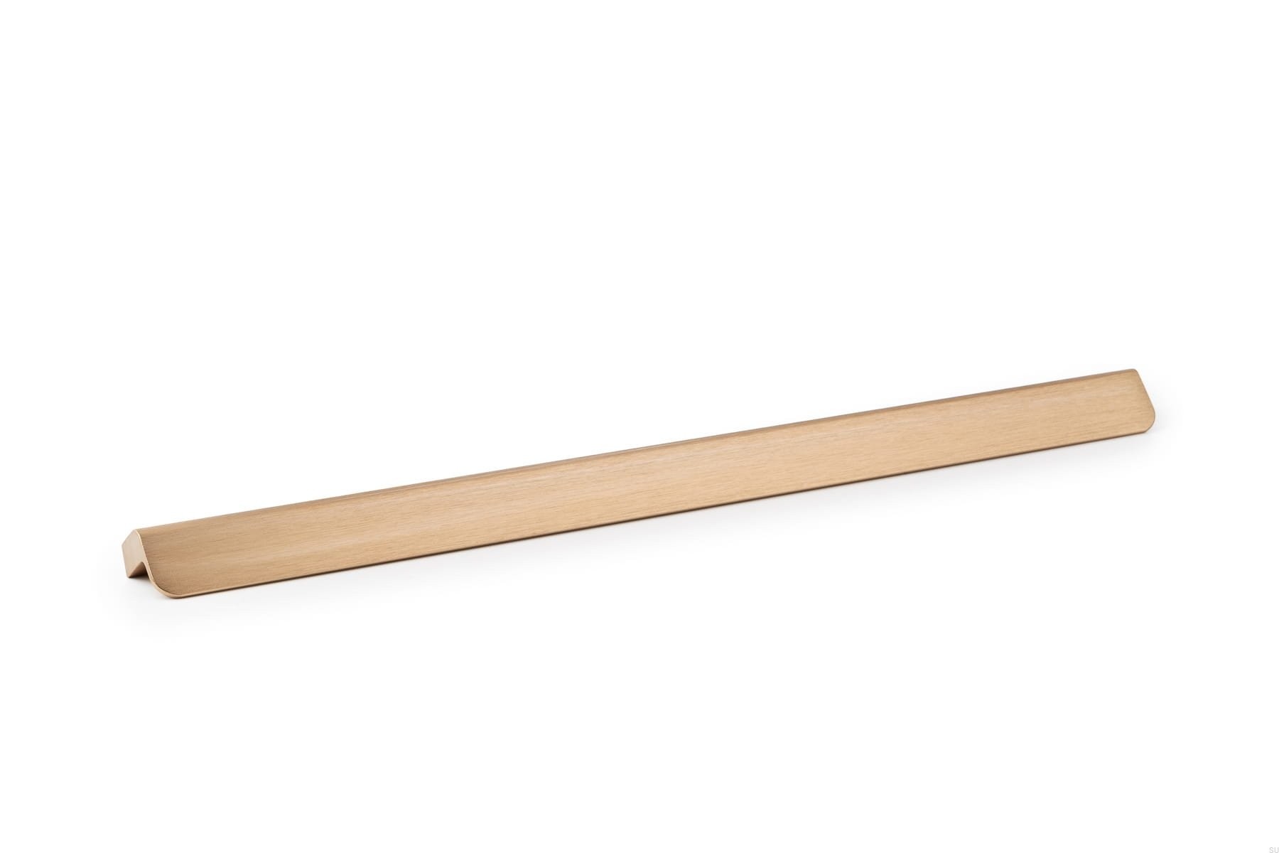 Maner pentru mobila Flapp Aluminium, finisaj alama cava periata, L:350 mm