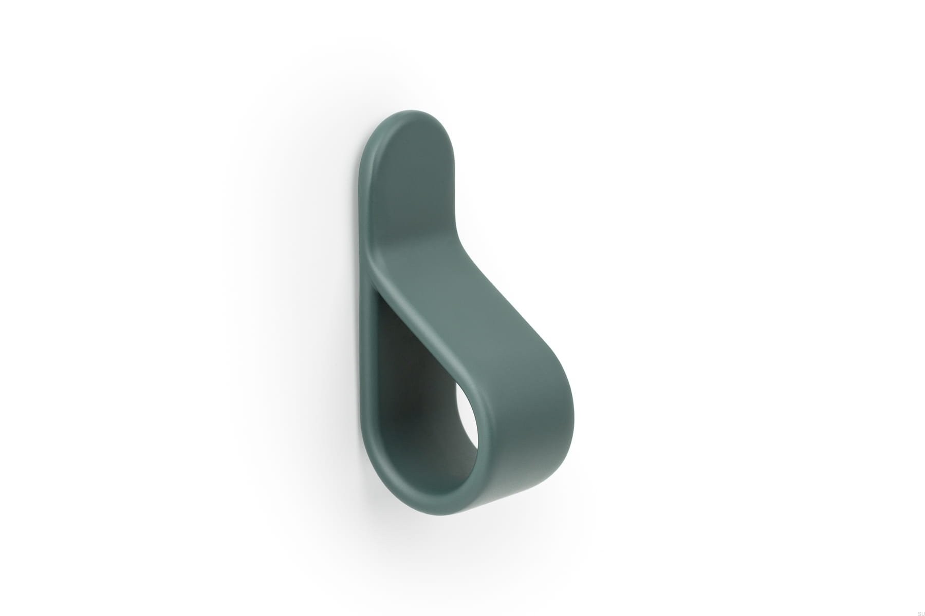 Buton pentru mobila Belt, finisaj verde forest, 63.5x22 mm