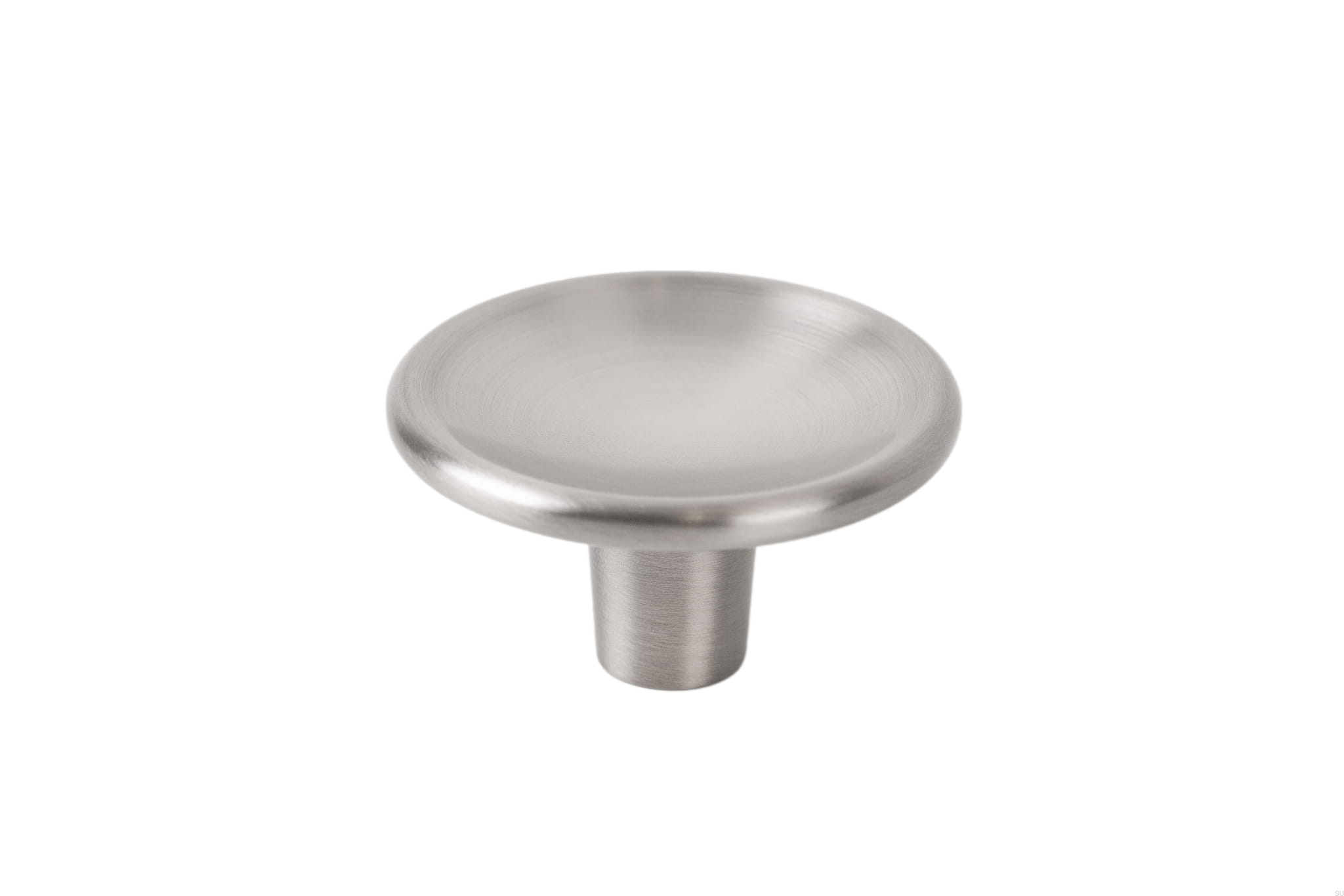 Buton pentru mobila Disc Zamak, finisaj nichel periat, D 38 mm
