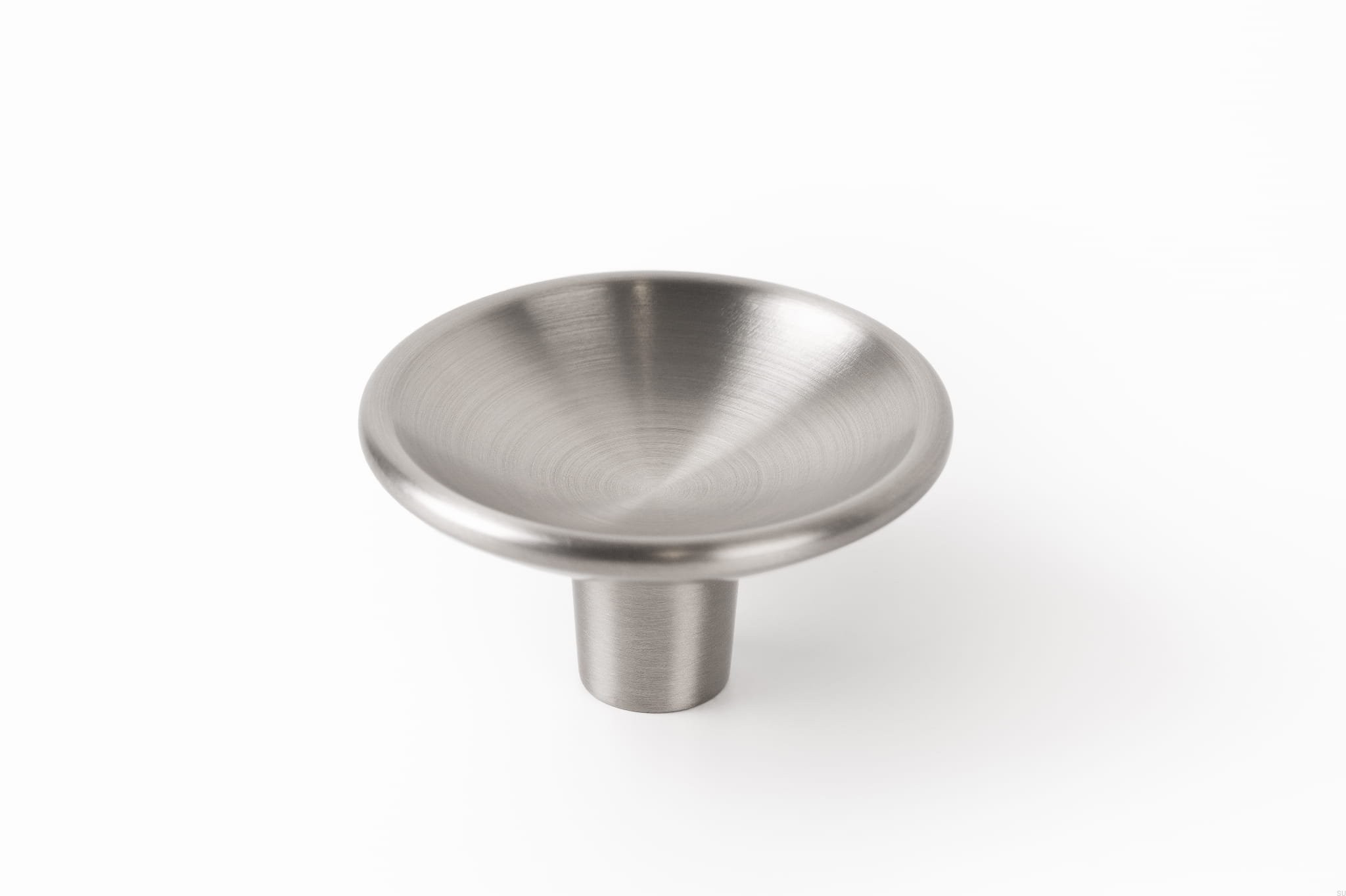 Buton pentru mobila Disc Zamak, finisaj nichel periat, D 50 mm