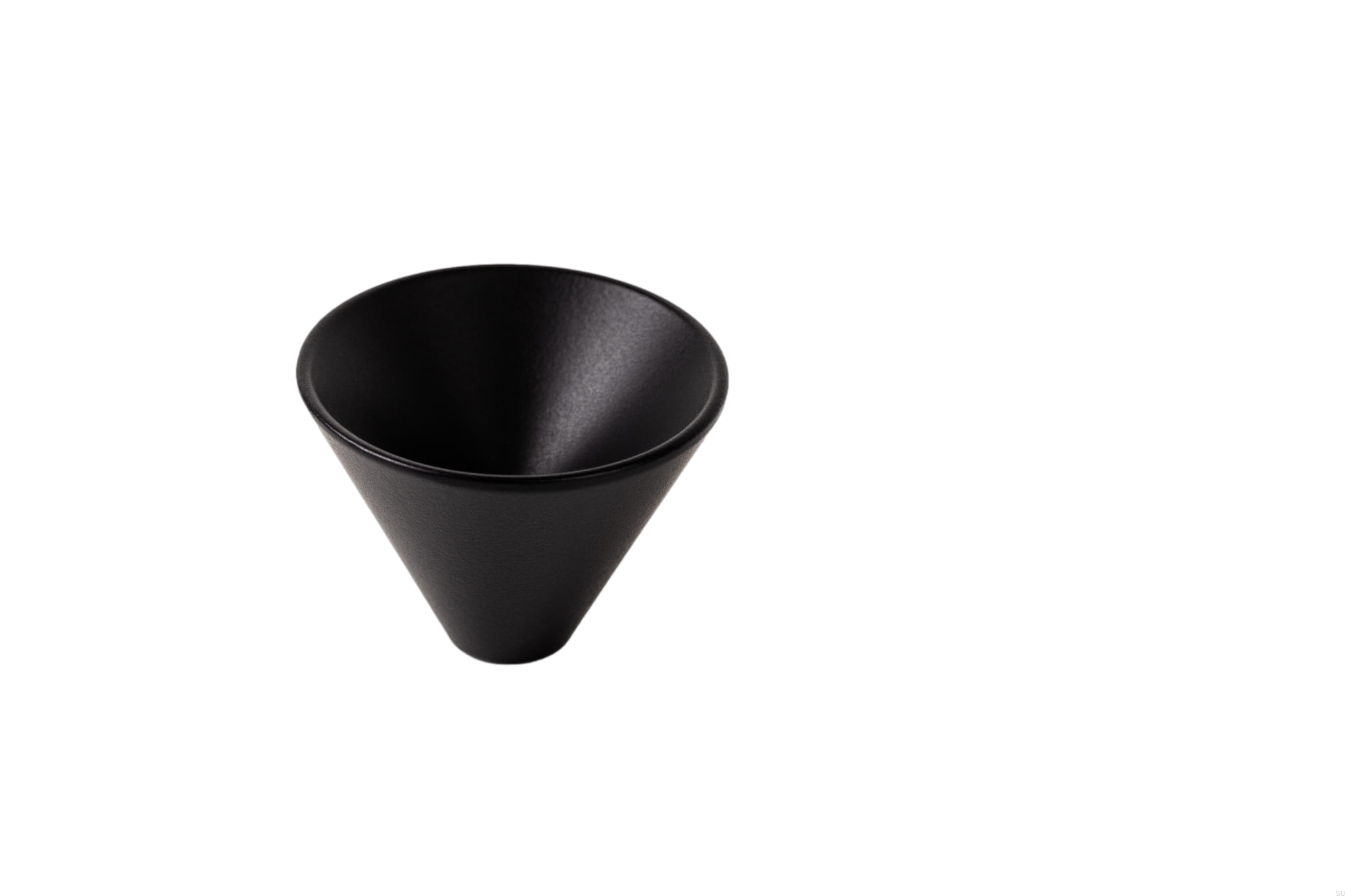 Buton pentru mobila Conic Zamak, finisaj negru mat, D 29.4 mm