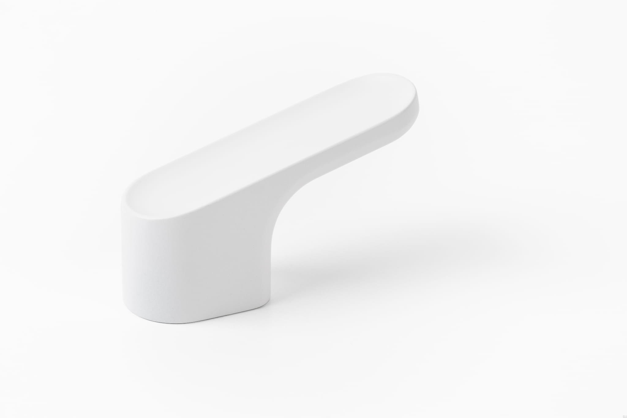 Buton pentru mobila Luv, finisaj alb mat, L 51.2 mm
