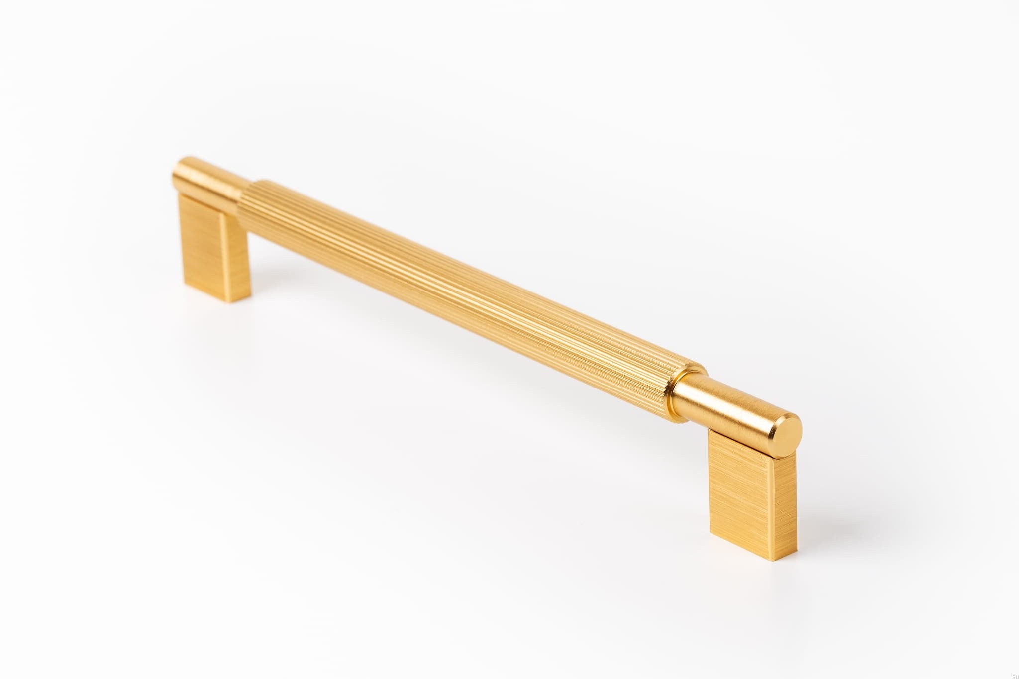 Maner pentru mobila Arpa, finisaj alama intunecata periata, L 214 mm