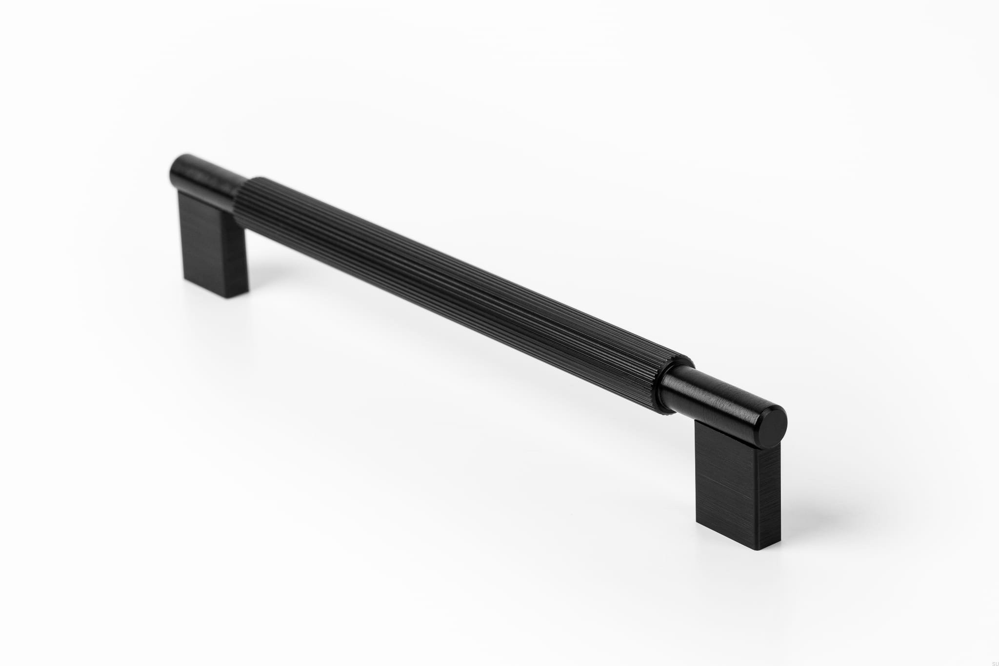 Maner pentru mobila Arpa, finisaj negru periat, L 214 mm