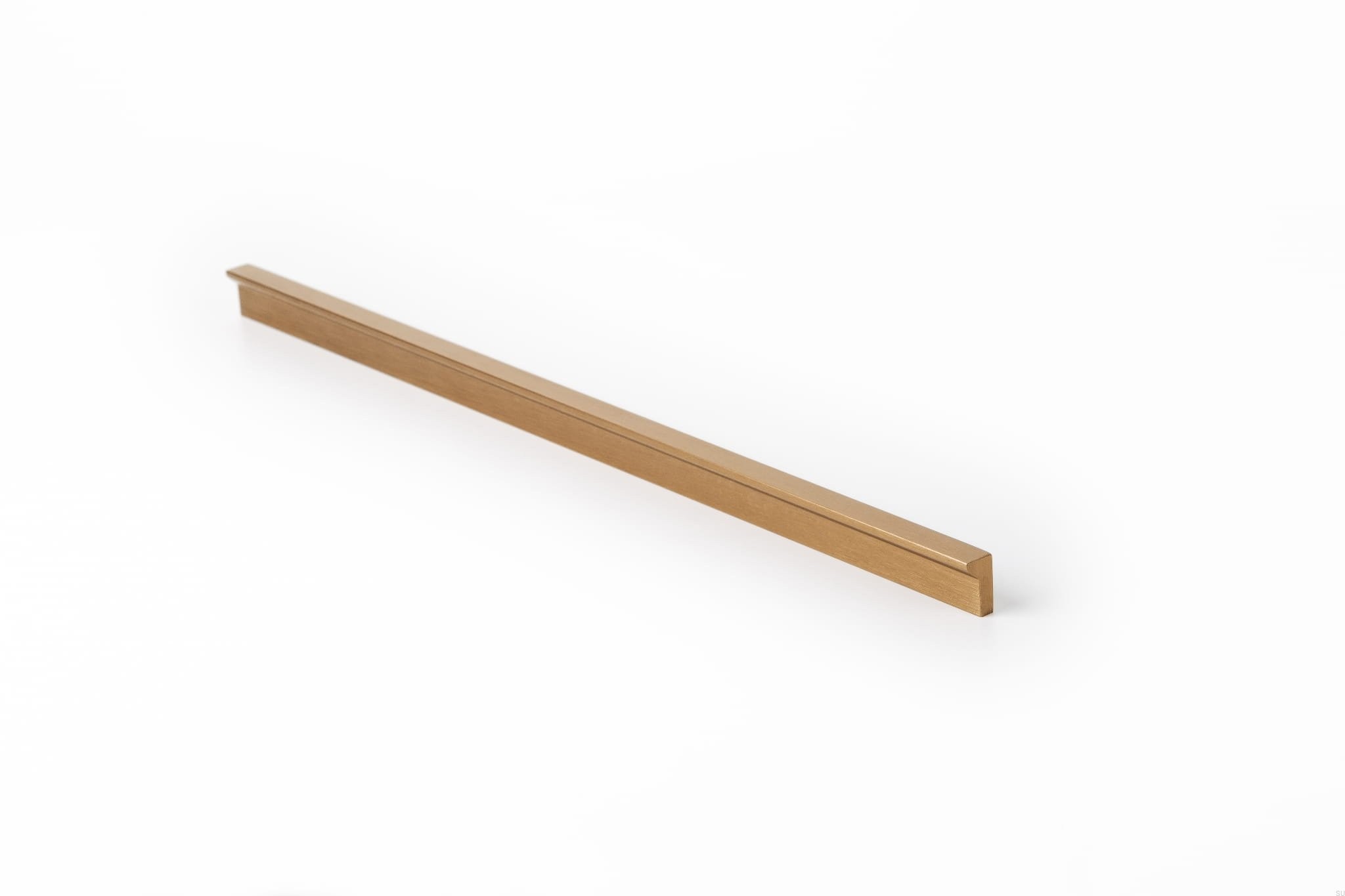 Maner pentru mobila Angle, finisaj alama shadow periata, L 200 mm
