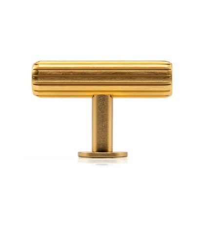 Buton pentru mobila Rille, finisaj alama intunecata periata, 55x38.5 mm