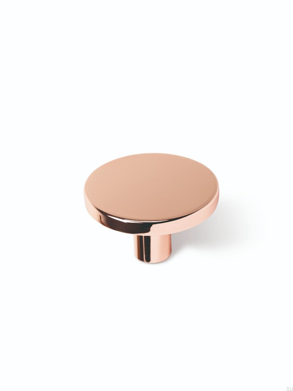 Buton pentru mobila Como, cupru lustruit, D:26 mm