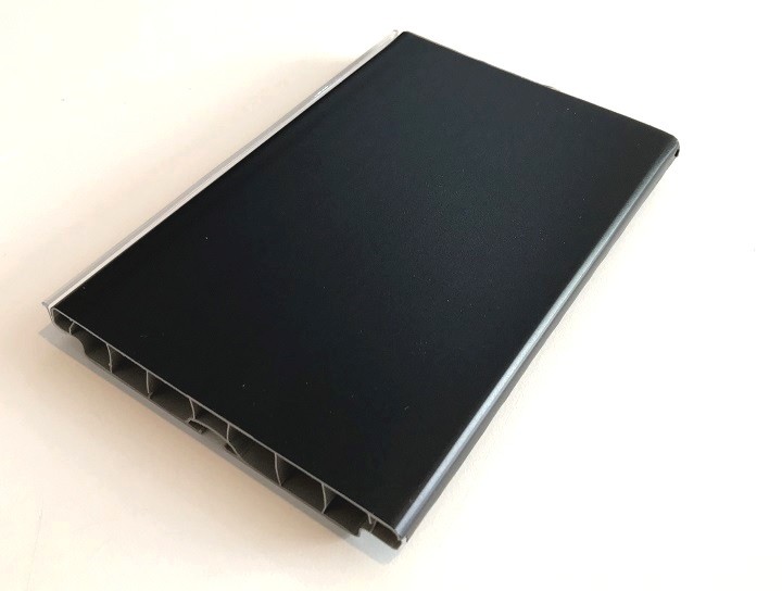 Plinta PVC garnitura coextrudata H 120 Negru mat