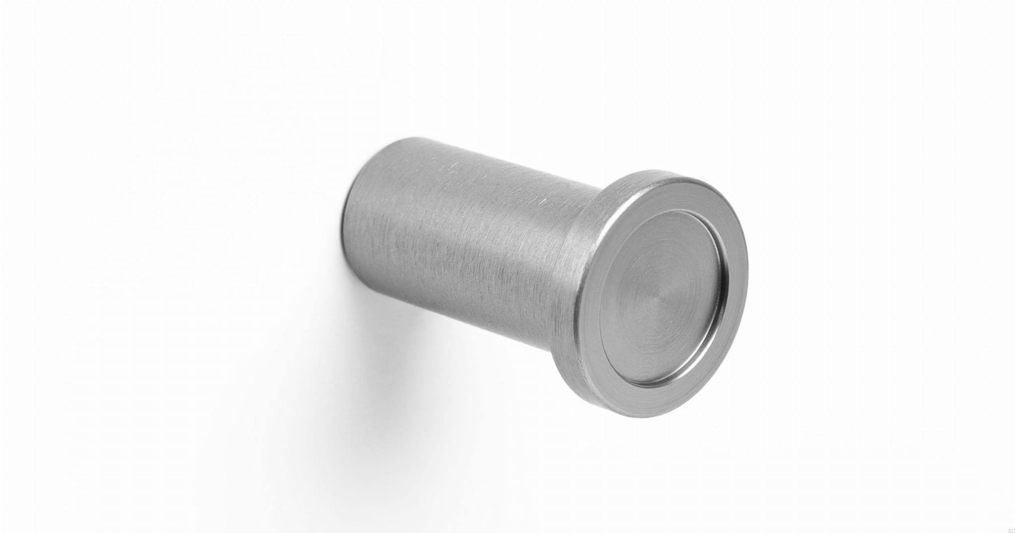Buton pentru mobila Round, finisaj otel inoxidabil, D:25 mm
