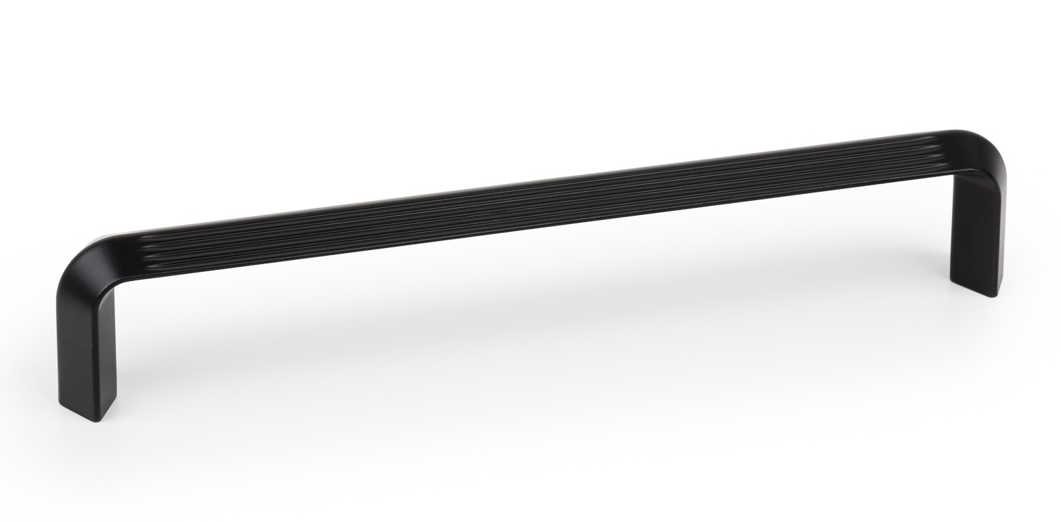 Maner pentru mobilier Lines, L:170 mm, finisaj negru mat