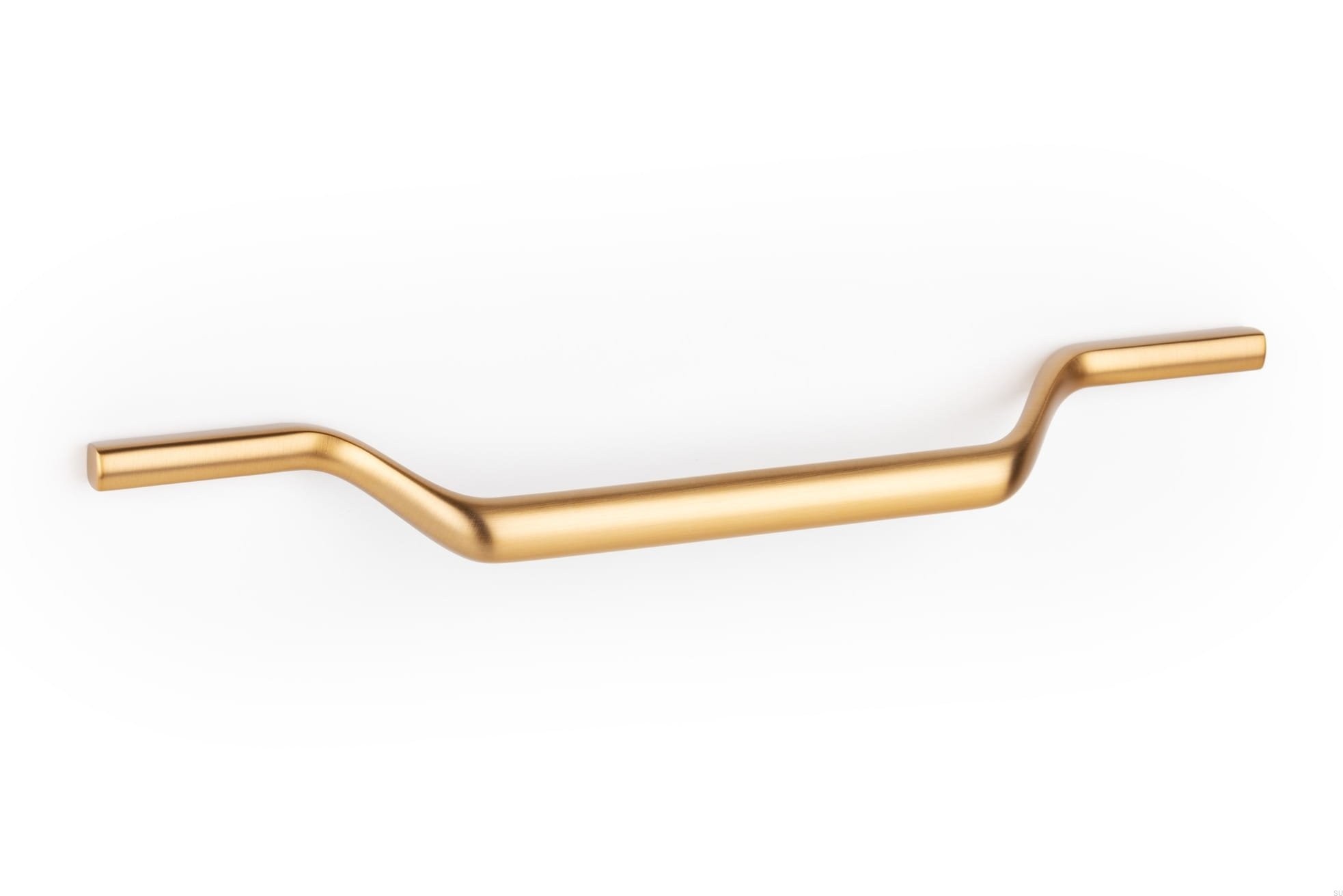 Maner pentru mobila Valley, finisaj alama cava periata, L: 223 mm