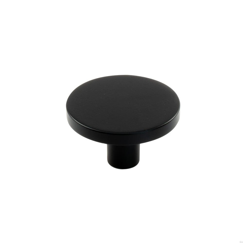 Buton pentru mobilier Como Big, negru mat, D: 41 mm