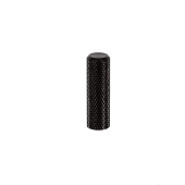 Buton pentru mobila Graf Mini, finisaj negru periat, D= 10 mm